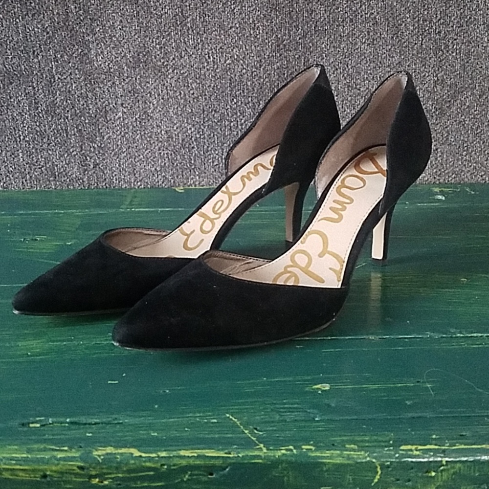 Sam Edelman Black Suede Heels